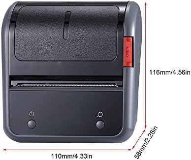 MJWDP Преносен 80мм Термички етикета печатач BT етикета Производител на налепница машина за полнење на батеријата компатибилна