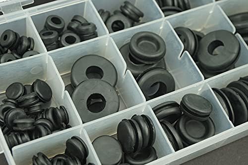125 парчиња гумен гром -асортиман за запечатување на запечатување на заптивки за заптивки за заптивки