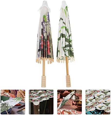 Свадбена чадор за венчавки азиски чадор за свила 2 парчиња кинески подмачкана хартија чадор јапонски чадорен парасол за танцување