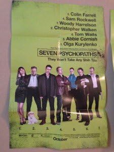 Седум психопати 11x17 DS Оригинален промо филм Постер нане Вуди Харелсон