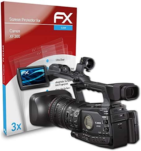 Филм за заштита на екранот Атфоликс компатибилен со Канон XF300 заштитник на екранот, ултра-чист FX заштитен филм