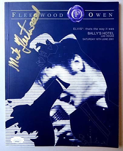 Мик Флитвуд потпиша автограмирана програма за аукција на Елвис JSA KK78505