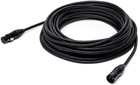 Основи на Bass XLR 4-Conductor Star Quad Балансиран кабел за микрофон-50 метри, црна