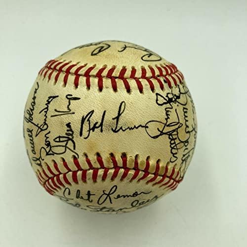 1979 Тимот на сите starвездички игри го потпиша бејзболот Карл Јастжемски Georgeорџ Брет ЈСА Коа - Автограм Бејзбол
