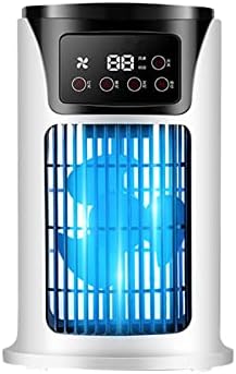 Преносен климатик на Гралара, испарувачки ладилник за ладилник 300мл резервоар за вода, 7 вентилатор за ладење на светло во боја,