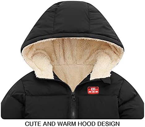 Зимски Јакни Од Руно За Бебиња За Девојчиња Со Качулка Со Топло Обложено Палто за Мало Дете