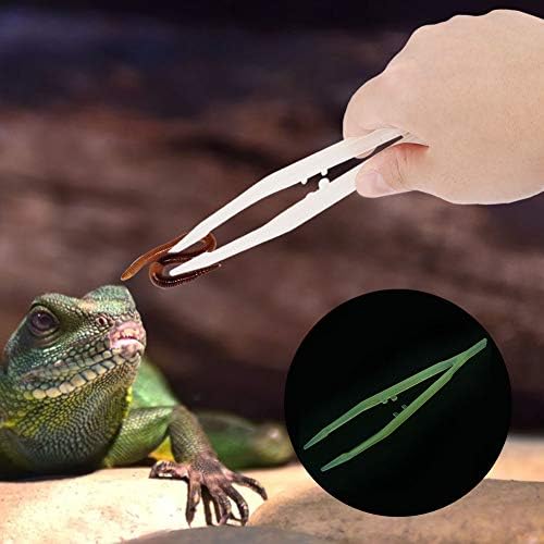 Зеродис фидер пинцети за рептили во амфибијци пластични пинцети црви желки гуштер за ладење алатка за хранење