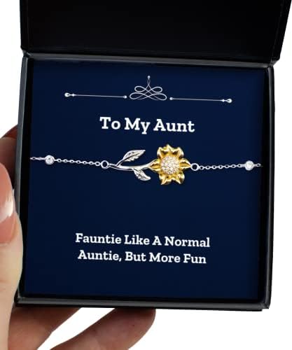 Игра на новини уникатна идеја тетка подароци, фаунти како нормална тетка, но повеќе забавно, loveубов Божиќни нараквици за сончогледи