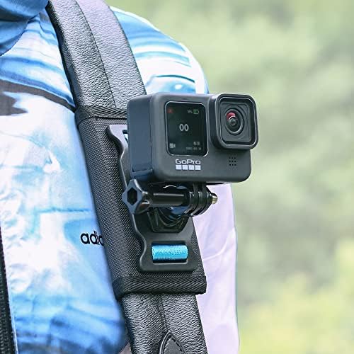 Surewo Rankpack Reader Strap Mount со прилагодлива рампа на рамото компатибилно со GoPro Hero 11/10/9/8/7/6/5/4, DJI OSMO акција