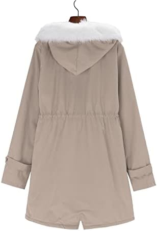 Зимска зимска јакна со јакна со џебни нејасни руно, куќичка со качулка, тенок моден кардиган, топол трендовски палто