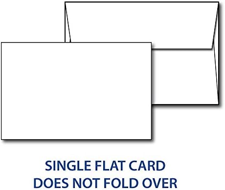 4 x 6 бело картонски картон - празно залихи за покани, индекс или картички за белешки - Компатибилен со тешки 80lb капакот