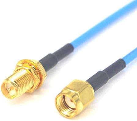 Снабдување со електрична опрема Davitu - 100 парчиња од DHL 10cm Флексибилно сино RG402 Флексибилен продолжен кабел RP SMA приклучок