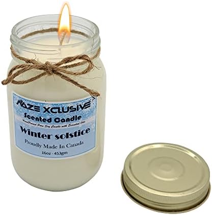 Naze Xclusive чиста соја восочна свеќа, 16 мл, миризлива свеќа со есенцијални масла, мириси на ароматерапија за мажи и жени