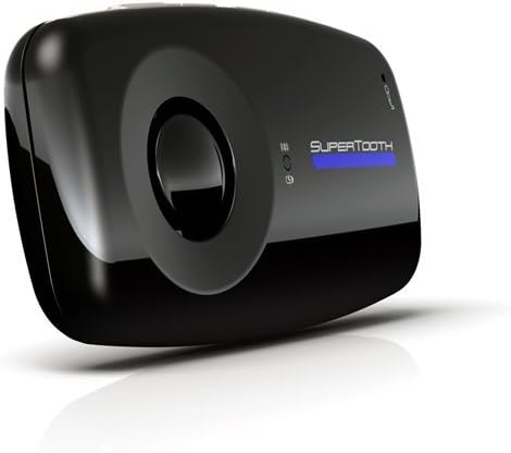 Supertooth Еден комплет за автомобили за автомобили за звучник со Bluetooth visor - црна