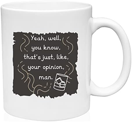 GBB го отпечати вашето мислење, Човекот кригла керамичко кафе -чаша смешна подарок
