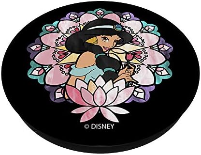 Дизни Аладин Јасмин витраж Lotus PopSockets PopGrip: Заменлива зафат за телефони и таблети