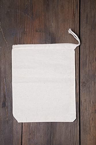 Производство за еднократно производство Еко пријателски 3x4 инчи памук единечен влечење на муслински торби Премиум квалитет бела боја на 100 бои од 100