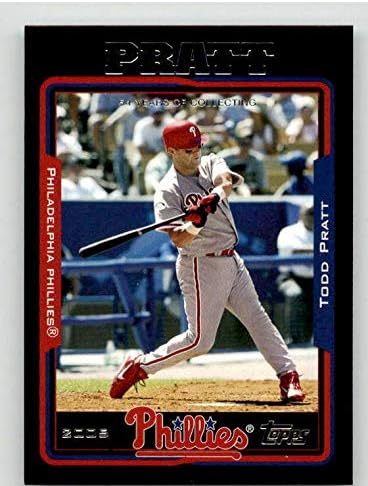 Todd Pratt Card 2005 Topps Black 482 - картички за бејзбол со плочи