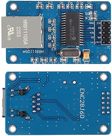 ACEIRMC 5PCS ENC28J60 ENC28J60-I/SO HR911105A Ethernet LAN Network Module SPI интерфејс 3.3V за Arduino AVR PIC LPC STM32