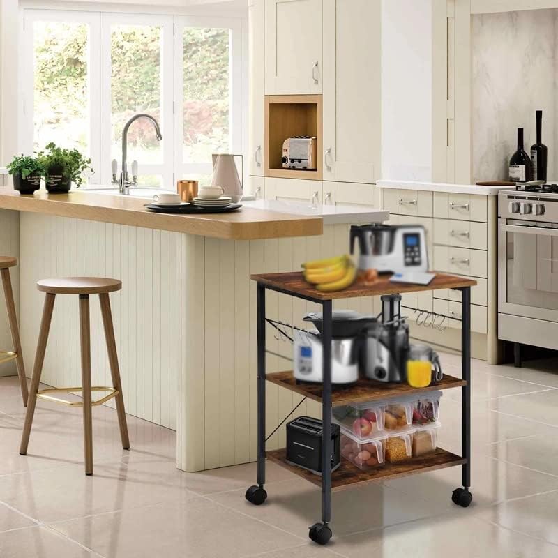 Wykdd 3 нивоа кујна за складирање домашна кујна мултифункционална количка за складирање количка