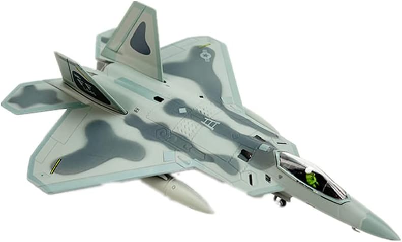 1: 100 F22 F-22 Raptor Stealth Fighter Aligraft Model Model Воен симулација Статички украси