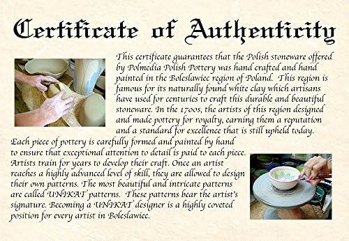 Полска Керамика 7-инчен Десерт Чинија + Сертификат За Автентичност