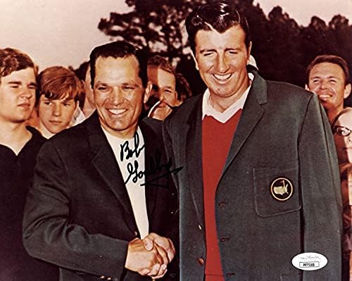 Автограм за автограм на Боб, потпишан шампион во 1968 година 8x10 Фото ЈСА Сертифициран автентичен PP75100 PGA Tour Golfer