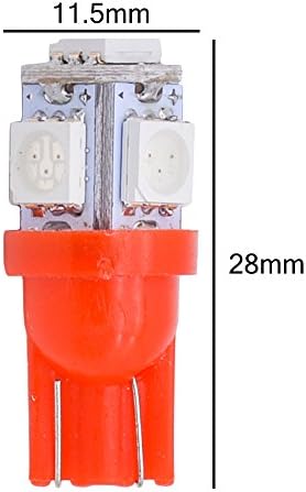 КАТУР Т10 194 168 168НА 175 2825 W5W 5050 5-SMD Внатрешен АВТОМОБИЛ LED Сијалица Лиценца Плоча Светла Страна Обратна Врата Учтивост