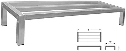 GSW 8-Инчен Висок Сите Заварени Алуминиумски Данажни Лавици Со Пластични Стапала, 36 l x 14 W x 8 H