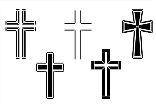 Оценети крстови матрици од Студиор12 | Разновидна пакет | Мешани, аголни, празнини | | Занаетчиски DIY христијански декор за дома | Знаци на дрво