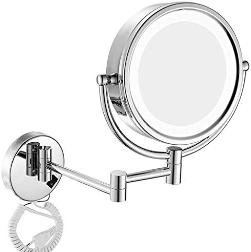 Заахх, 8 ​​инчи, предводена од огледало за шминка, бања, преклопени wallидни двострани суета огледало