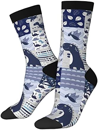 Jdkway Забавни чорапи за мажи нови чорапи за жени цртани чорапи чорапи за мажи за забавни фустани унисекс смешни образец чорапи подароци
