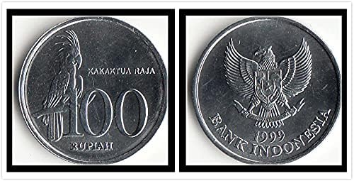 Азија Индиска Азија Индонезија 100 Рупија Монета 1999 Издание Странски Монета Колекција Монета 50 Рупија Монета 1999 Верзија На Странски Монета