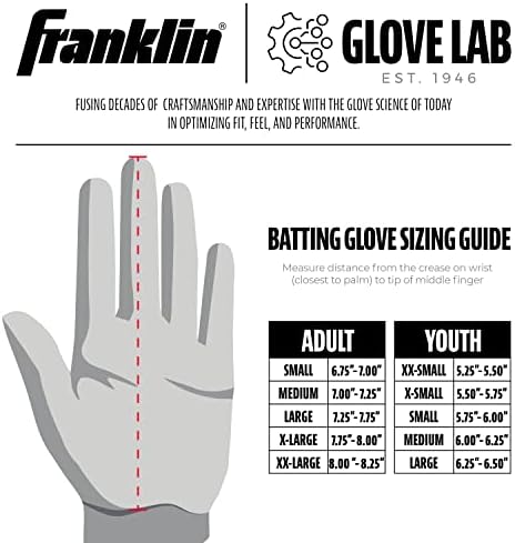 Френклин Спорт МЛБ Бејзбол затегнување нараквици - CFX Pro Возрасни + Младински парови на ракавици за капење - Бејзбол + нараквици за капење со