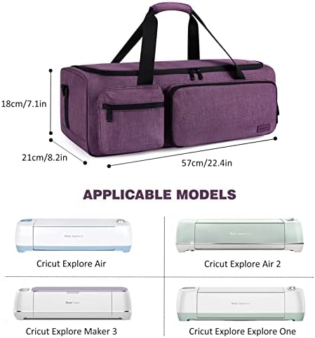 Mizatto Case Case компатибилен со Cricut Maker, Maker 3, Explore Air 2, Истражете 3, со торба за тота за сечење торба за патувања