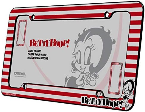 Chroma 42562 Betty Boop White/црвена црвена лента пластична рамка, 1 пакет
