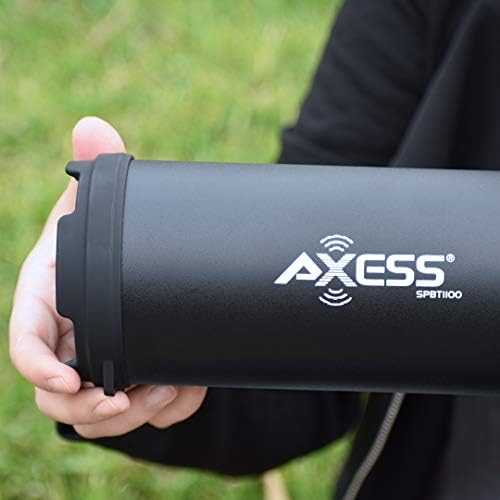 Axess Portable Bluetooth затворен/отворен 1.0 hi-fi цилиндар Гласен звучник со 2,5 рог USB порт и влезови на Aux сина
