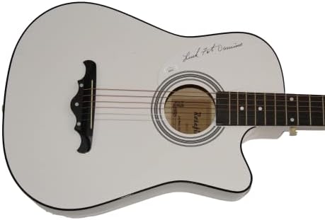 Mats Domino потпишаа автограм со целосна големина Акустична гитара w/ James Spence Authentication JSA COA - Музика икона, Rock N Roll Pioneer,