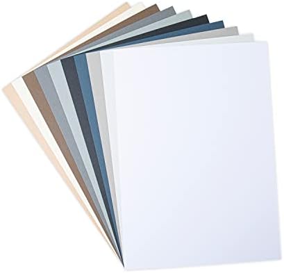 Sizzix Surfacez Essential Cardstock Sheets 60pk, повеќебојни, 8 1/4 x 11 5/8