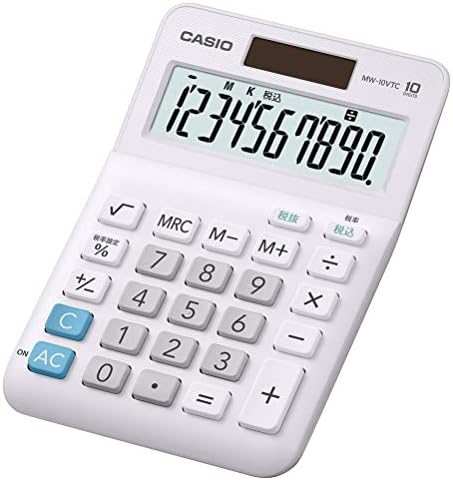 Casio MW-10VTC-N Стандарден калкулатор, мини само тип, 10 цифри