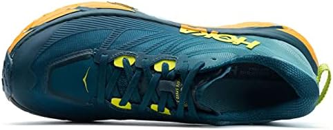 Hoka One One Mens Mafate Speed ​​3 Mesh крајбрежна сенка зрачи со жолти тренери 9,5 САД