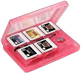 Ostent 28-во-1 мемориска меморија за меморија за меморија за меморија на касети за складирање на кертриџ за Nintendo 3DS-розова боја во