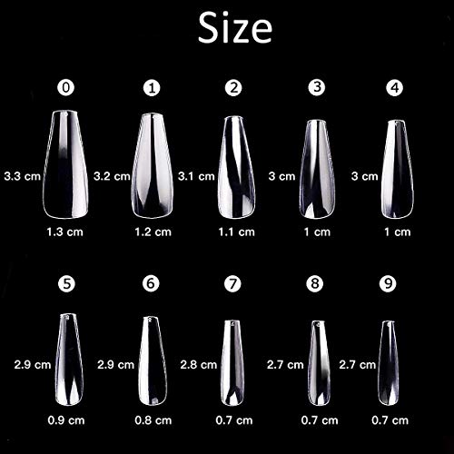 Енкарл 1200 Парчиња Лажни нокти  Совети 2 Стилови 10 Големини На Вештачки Лажни Нокти За Салони За Нокти И Домашна УМЕТНОСТ ЗА Нокти