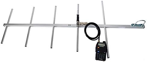 Hys YAGI Антена Висока Добивка 9dBi UHF 70cm База Антена UHF 400-470 MHz 5 Елементи Антена За Motorola Повторувач Kenwood Baofeng 2-Насочно