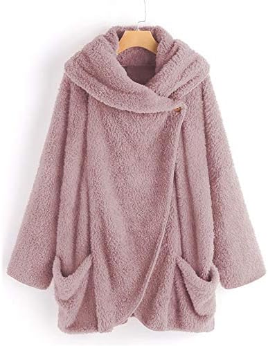 2023 година есен зимски женски нејасни дуксери од руно џокери, обични долги ракави, бушава шерпа пуловер