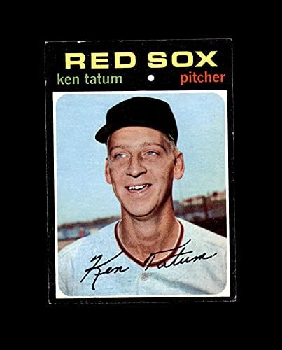 Кен Татум рака потпишан во 1971 година Топс Бостон Ред Сокс автограм