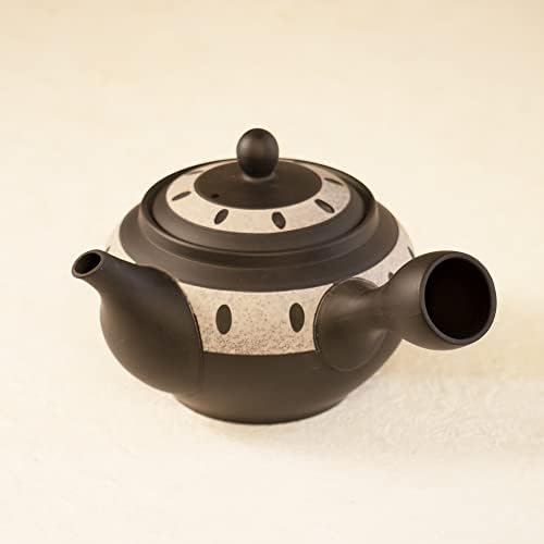 Токонаме Јаки-Црн Чајник Кјусу 580мл/ 19,6 фл оз капацитет-Токонаме Јаки | Јапонски Чај КИМИКУРА