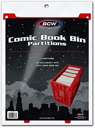 Партиции за корпи за црвени стрипови BCW - 3 КТ
