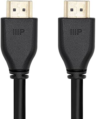 Моноприс 8К Сертифициран УЛТРА Голема Брзина HDMI 2.1 Кабел - 10 Стапки-Црна | 48Gbps, Компатибилен Со Sony PS5, Microsoft Xbox Серија X