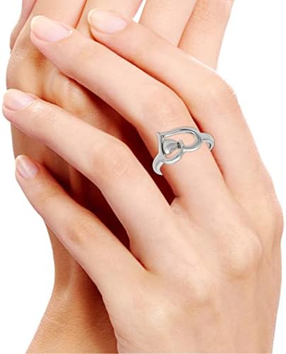 ветување прстени за парови стерлинг сребрени Прстени Момче Подарок Денот На Жената Накит Срце Ангел Мајка Прстени